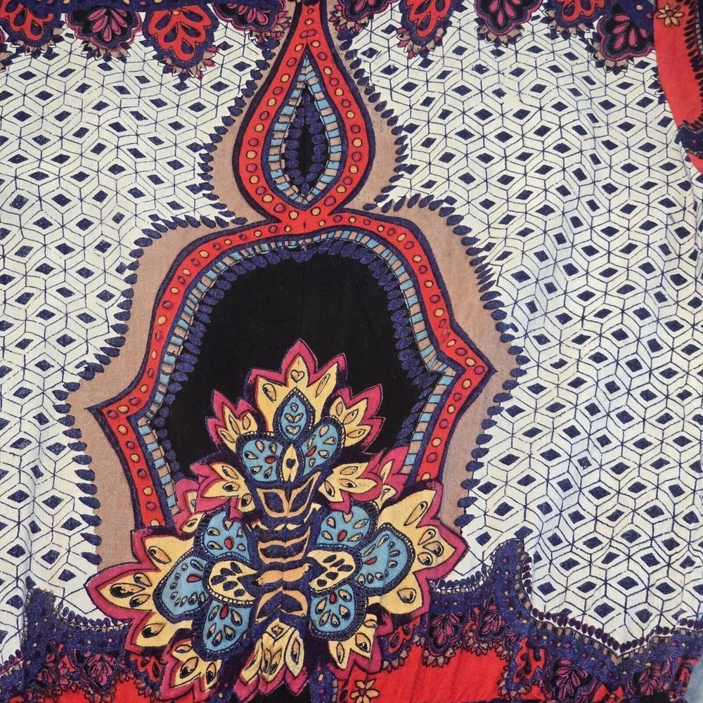 Angie Red and Black Patterned Romper - Picture 13 of 16